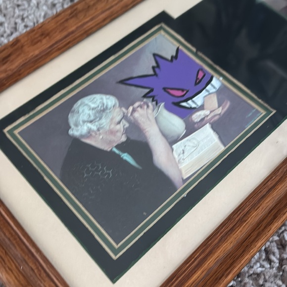 18 X 8.25 Vintage Pokemon Framed & Matted Art Piece - Picture 2 of 6